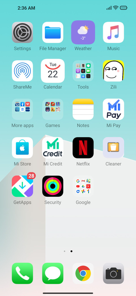Live screenshot