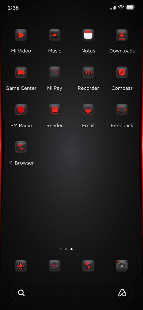 Red black watch screenshot