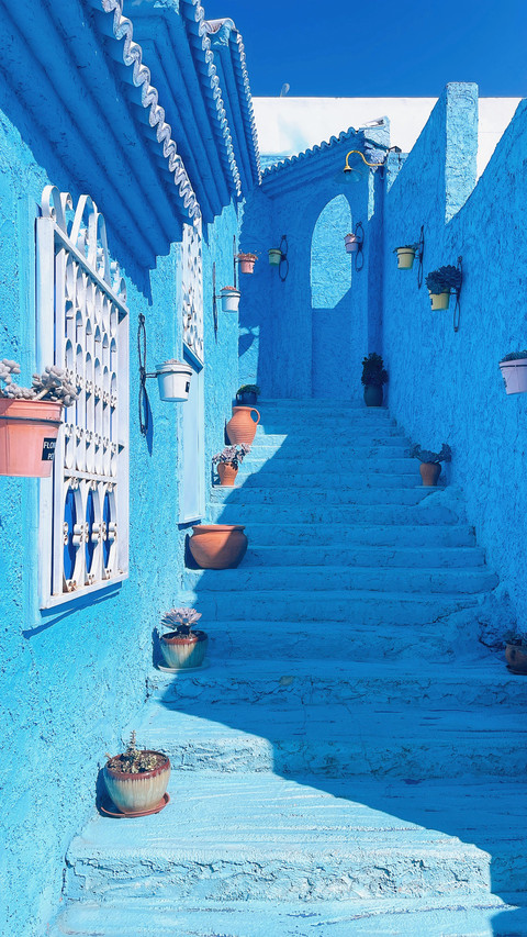 Moroccan blue maze city screenshot