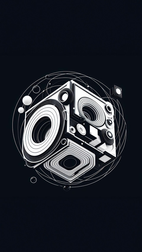 Black and White lines screenshot