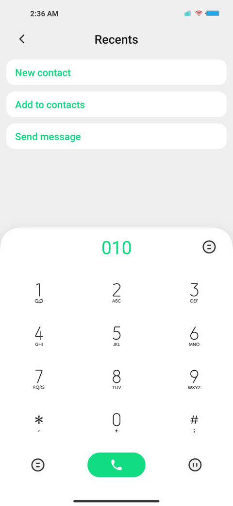 Green White screenshot