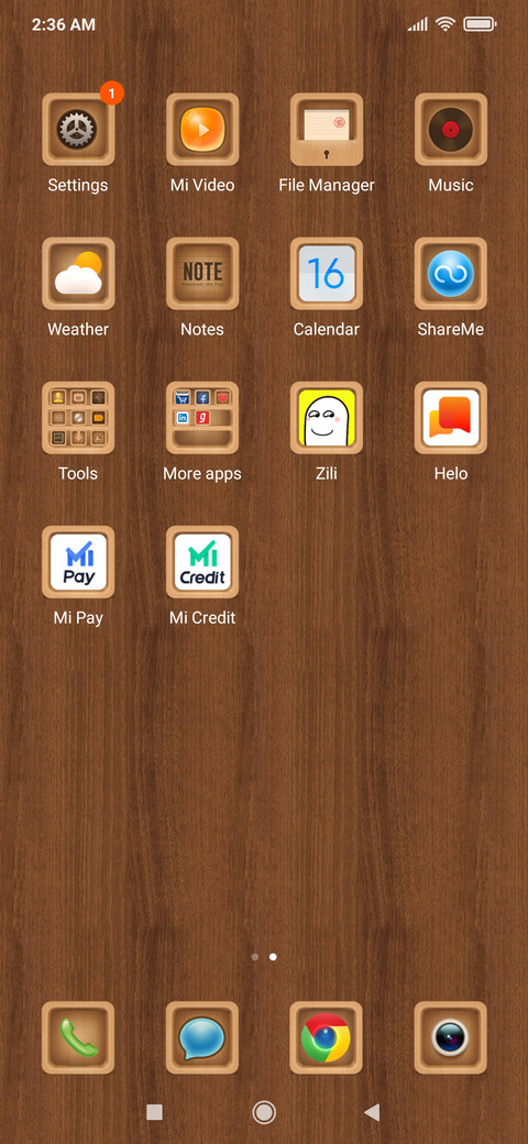 Wooden style screenshot