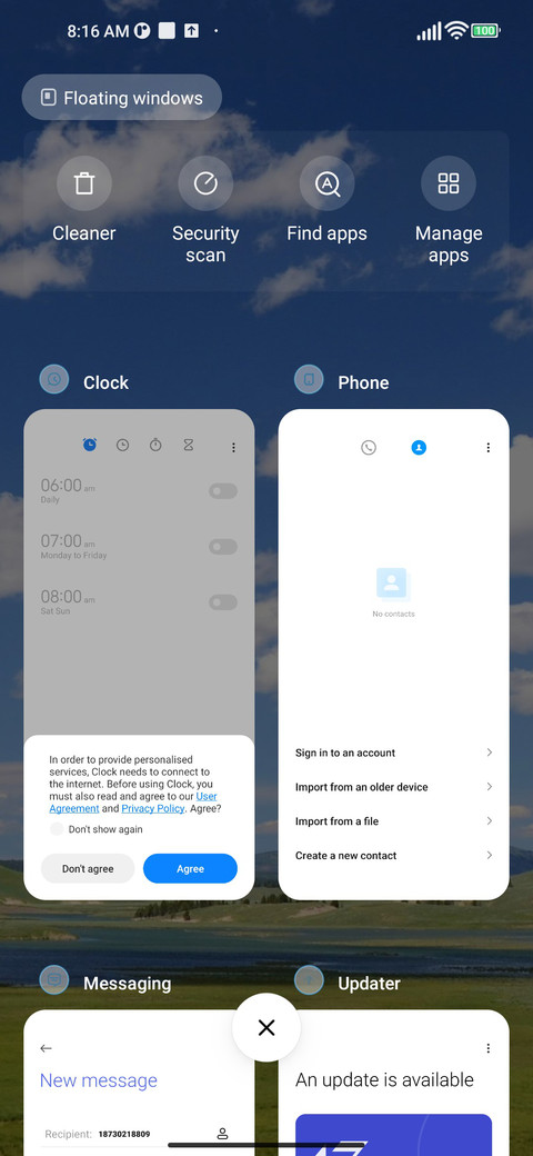 cloud screenshot