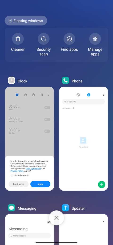 Glass clock screenshot