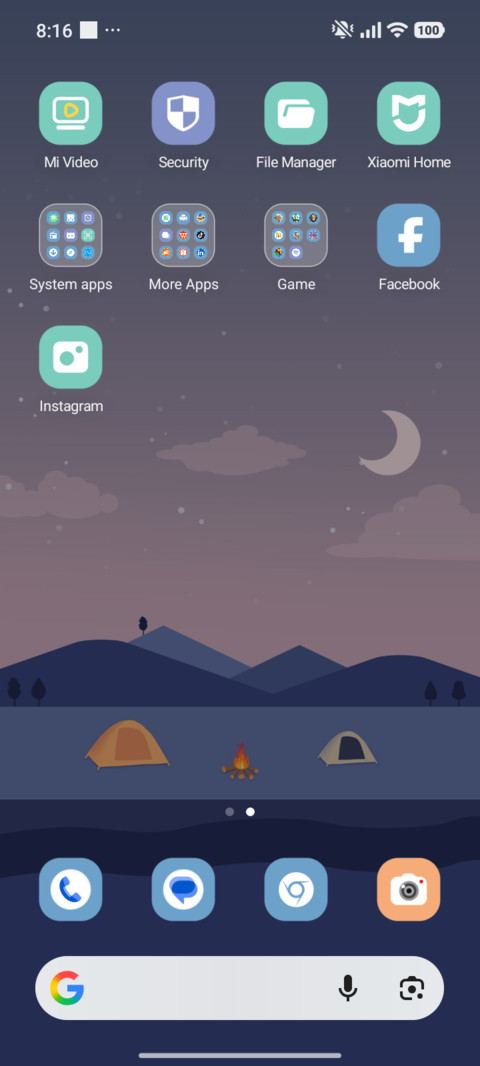 Mountain Dusk Fire screenshot