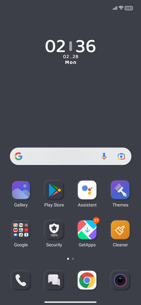Gloomy UI screenshot