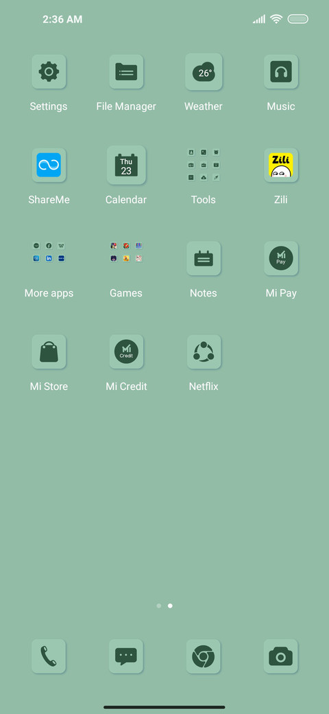 Quiet and green screenshot