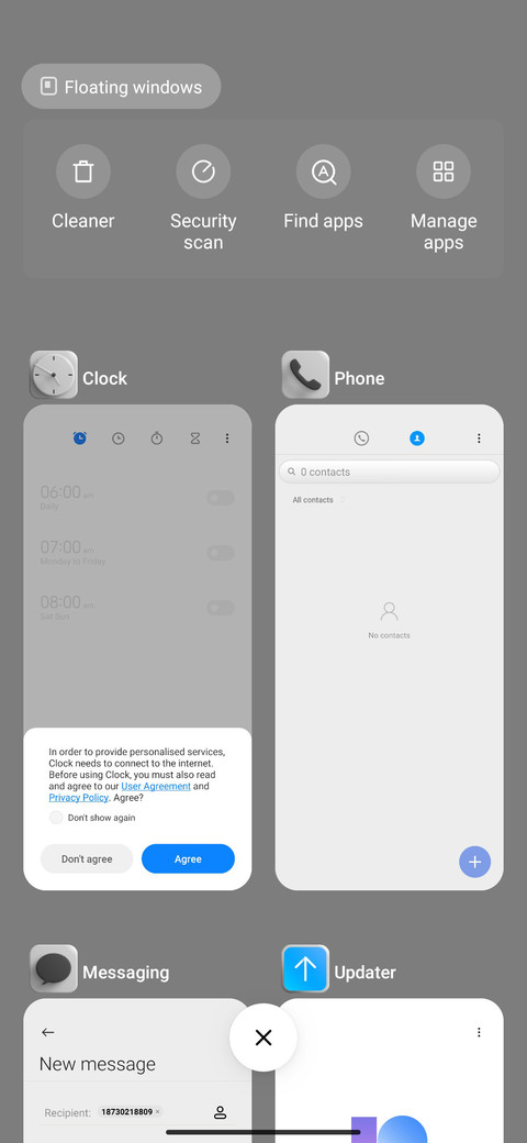ios style screenshot