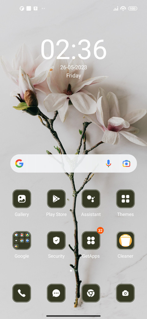 Floral screenshot