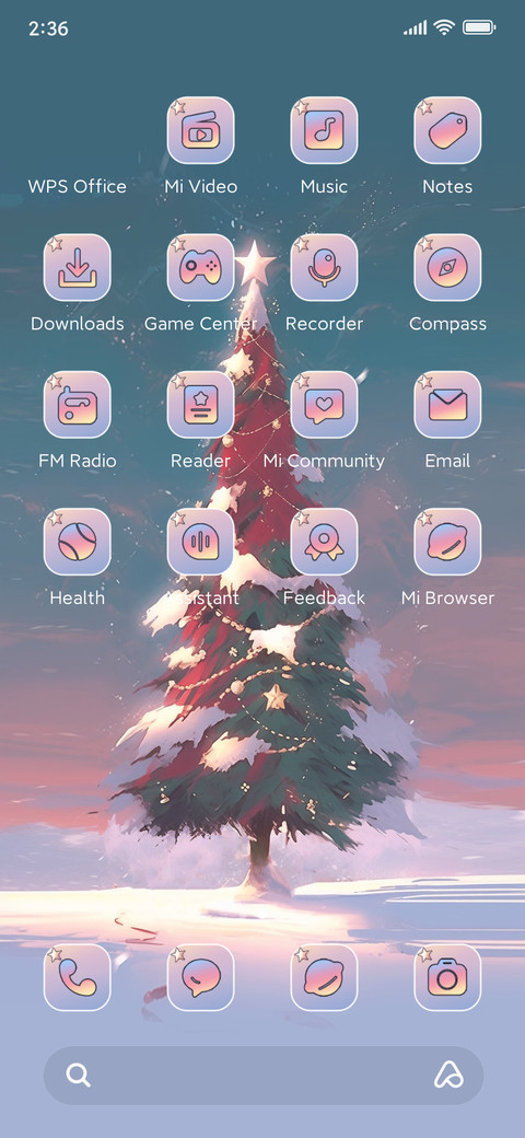 Christmas tree screenshot