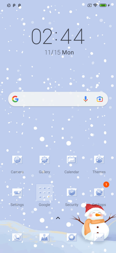Snow mountains screenshot