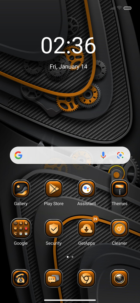 Orange gear screenshot