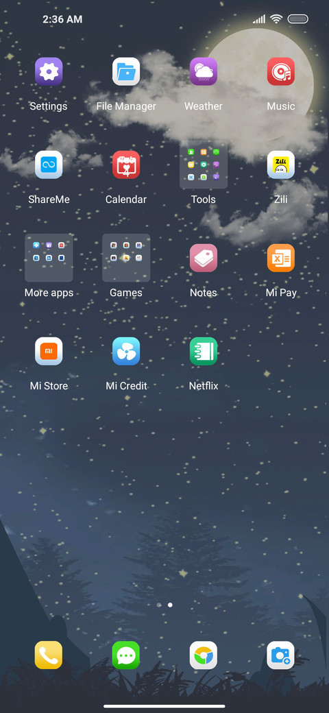 Cool starry sky screenshot