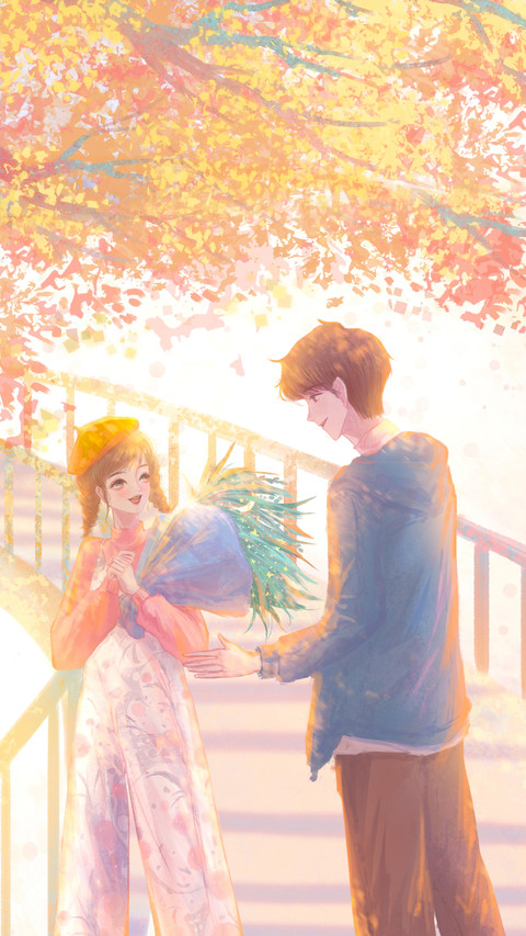 A Couple Talking Intimately on The Bridge screenshot