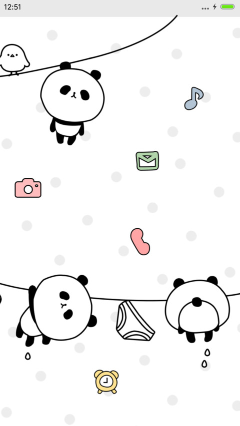熊猫不爱小脾气（音乐+自由桌面+iOS） screenshot