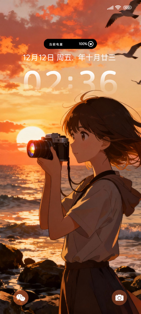 记录夕阳 screenshot