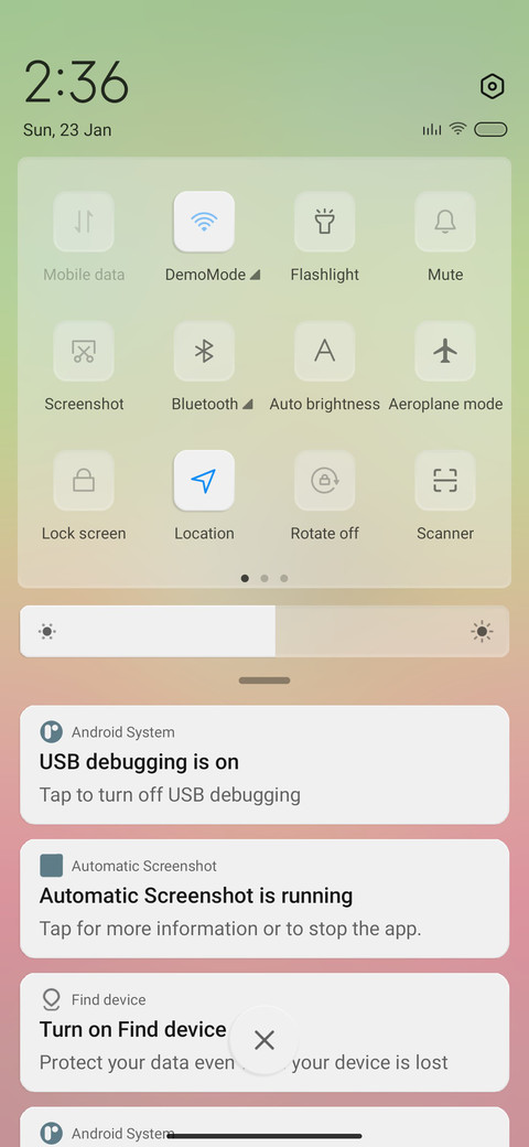 LG G2 screenshot