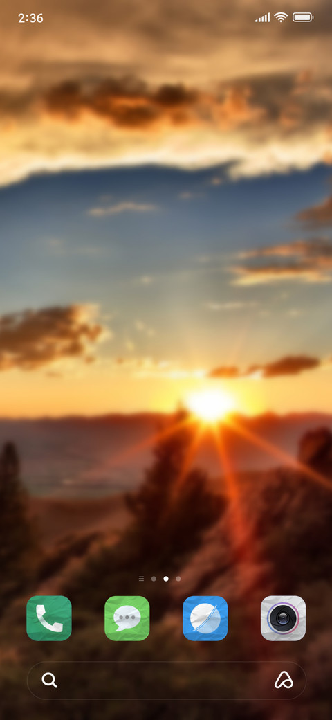 sunset wrinkled icons screenshot