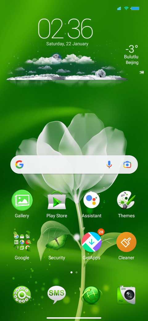 Green White screenshot