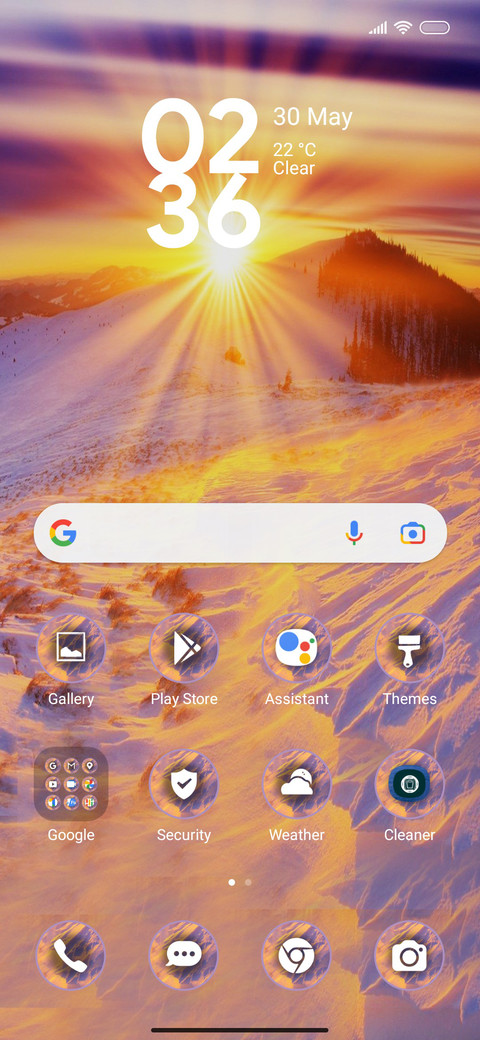Sunrise cool screenshot