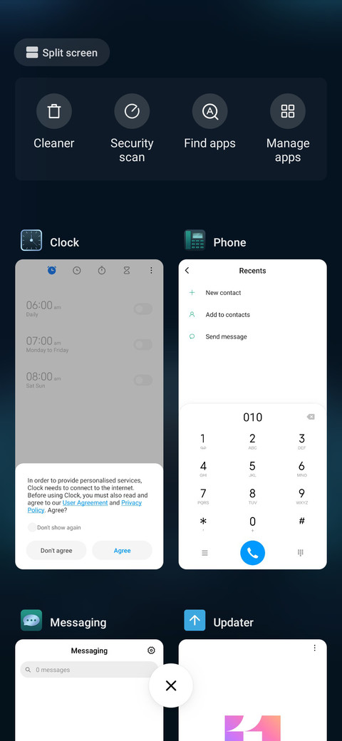 Car panel screenshot
