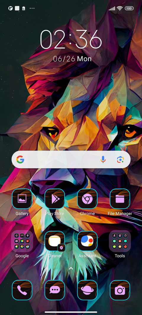 lion abstract screenshot