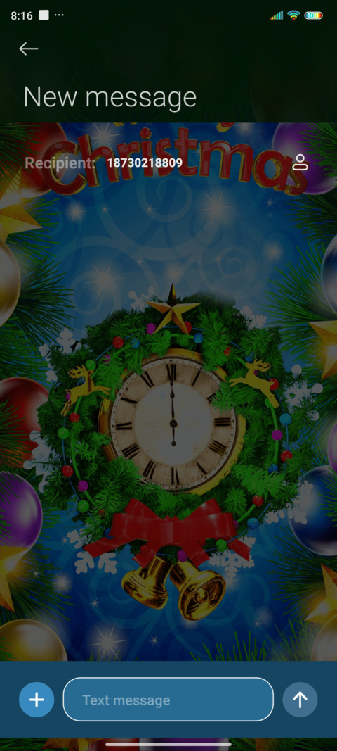 Christmas clock screenshot