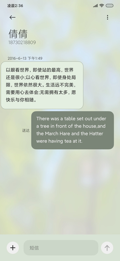 清新绿 小组件 screenshot