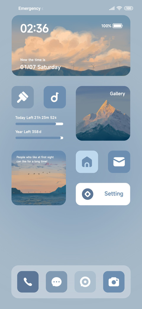 Blue components screenshot