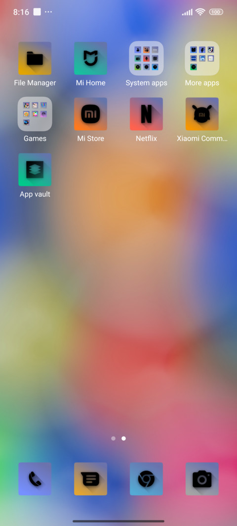 Mixed colors screenshot
