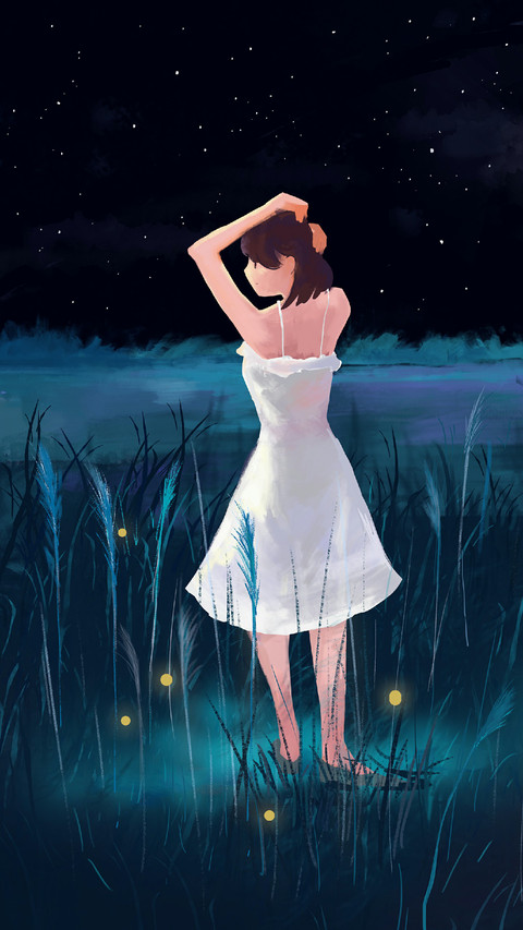 Girl Dancing Under The Stars screenshot