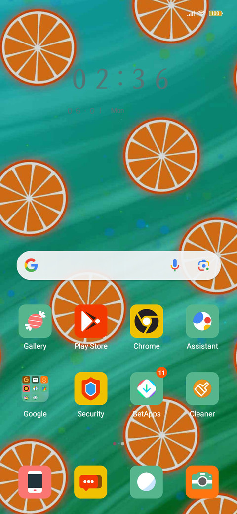 Flowing lemon screenshot