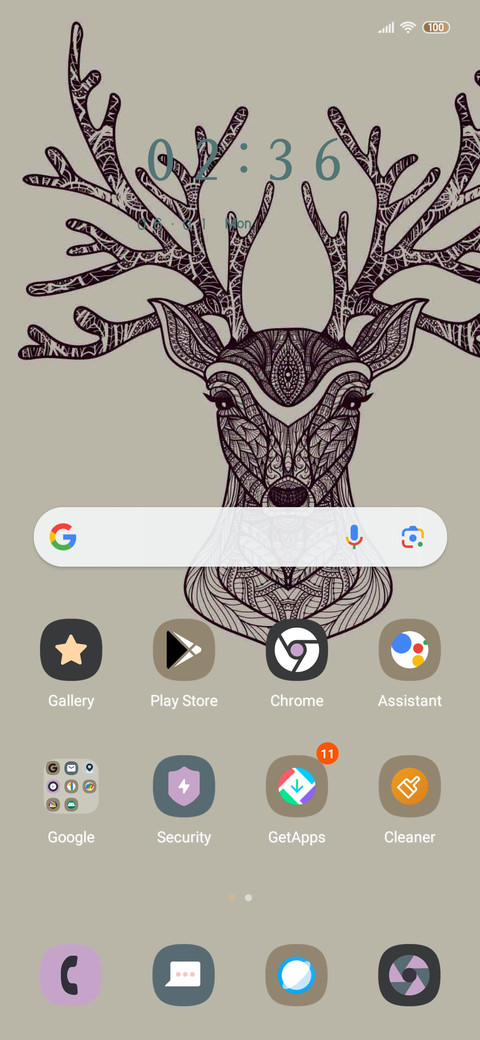 Illustrated deer screenshot