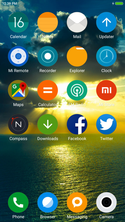 iOS Sunset screenshot