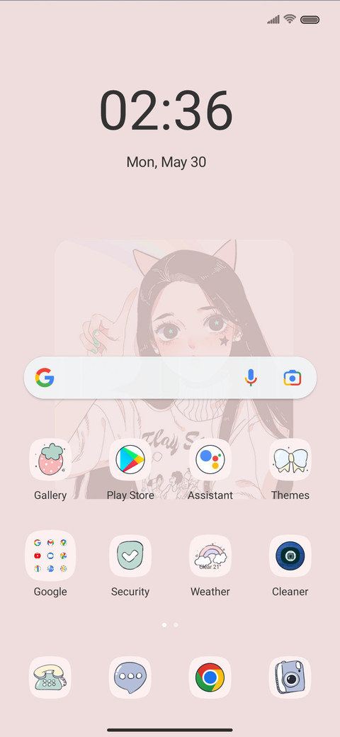 OS beautiful girl screenshot
