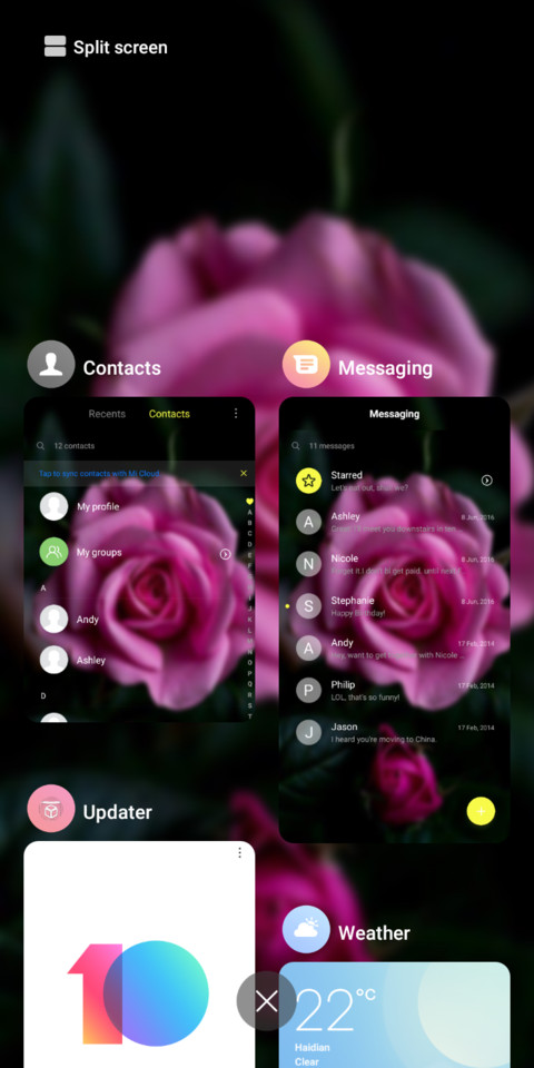 MiOs screenshot