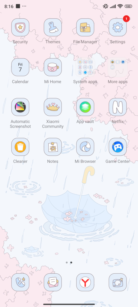 Pink Sakura Rain screenshot