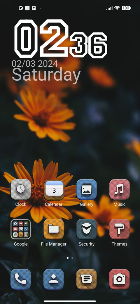 Orange flowers v12 screenshot