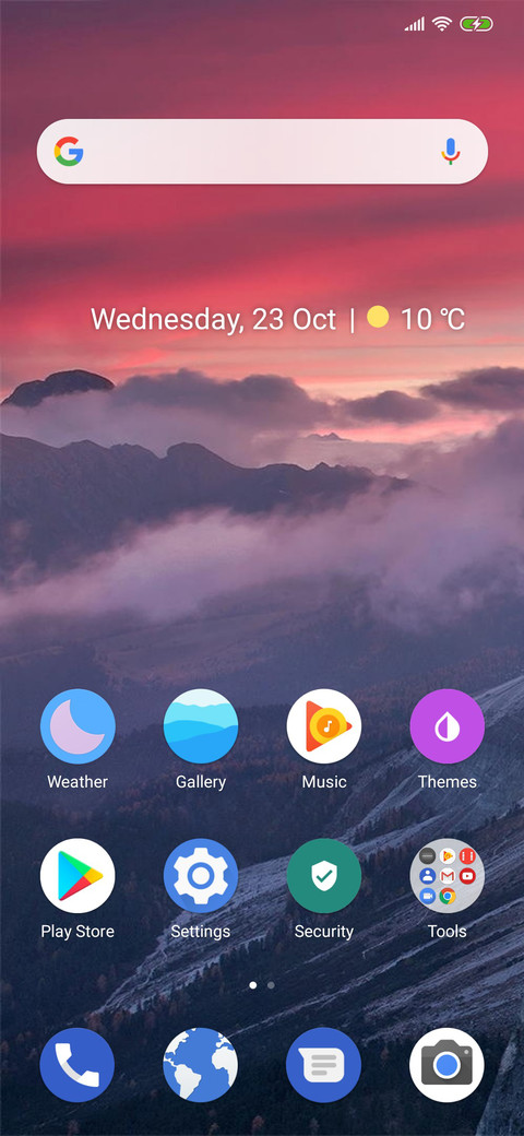 Pure Pie 9 screenshot