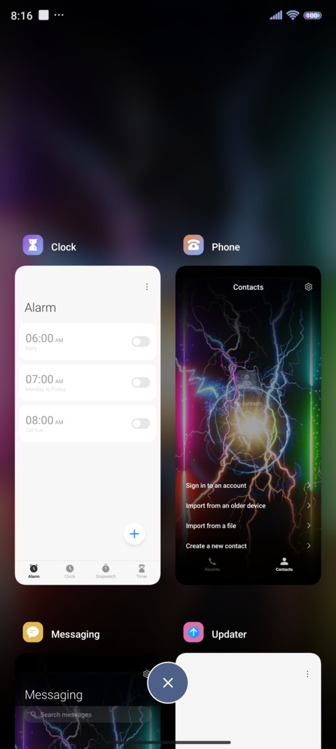 Colorful light screenshot