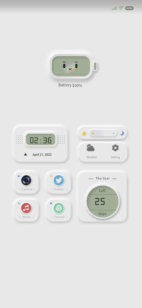 Emotional battery screenshot