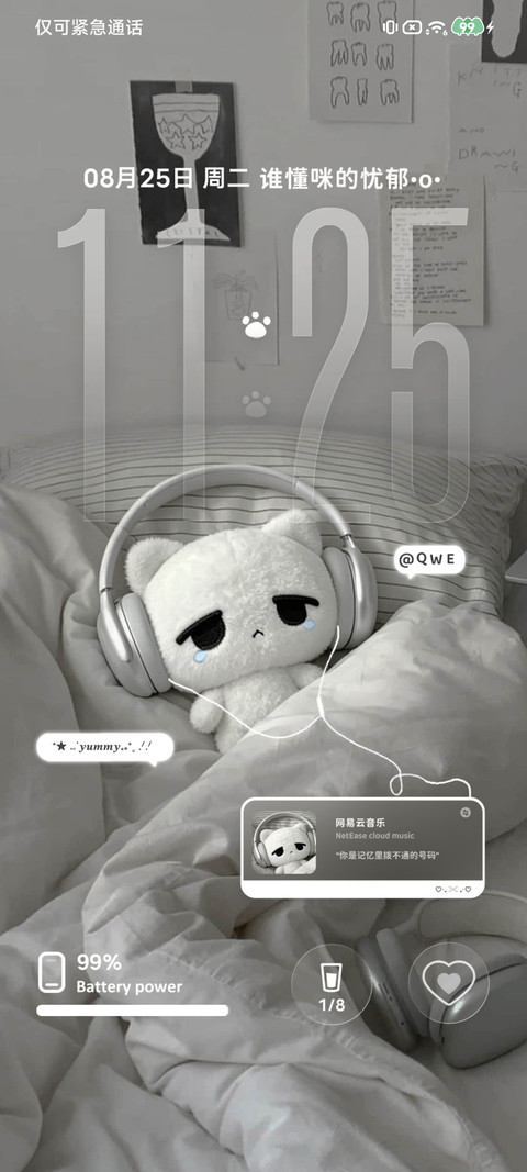 ins淡淡忧郁小猫 screenshot