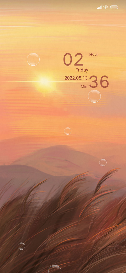 sunset widget screenshot
