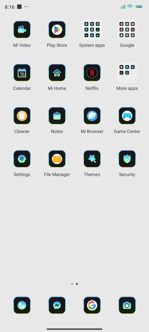 Minimalist mimicry screenshot