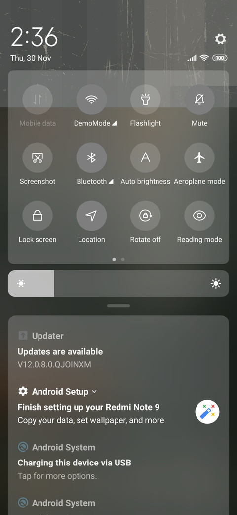 Vintage wall screenshot