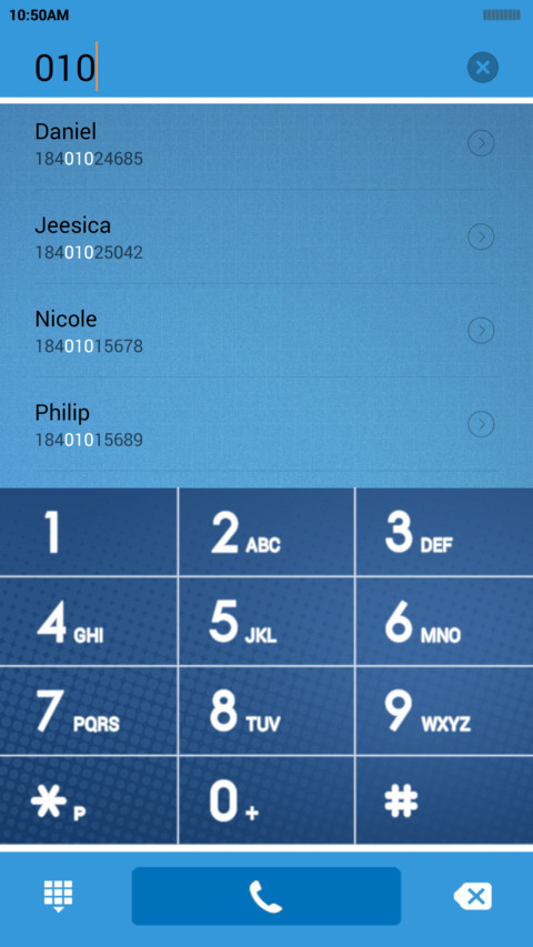  IN Textured Blue screenshot