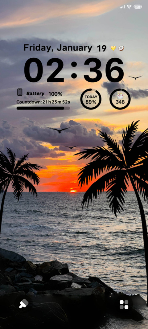Sunset coastal screenshot