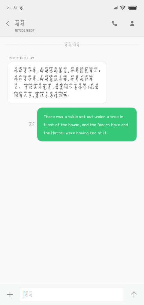 丁丁书信拼音体 screenshot