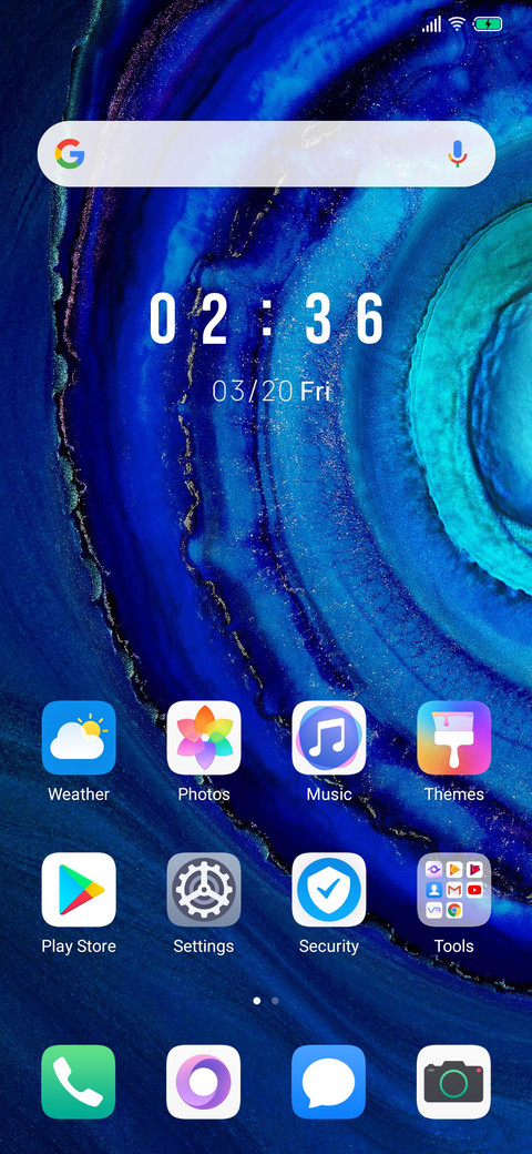 Huawei P30 dual dark screenshot