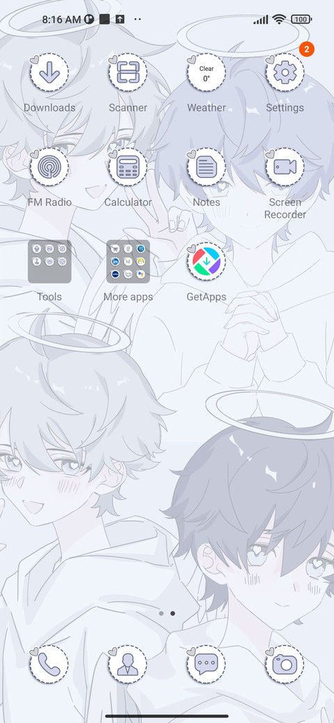 Blue sticker screenshot